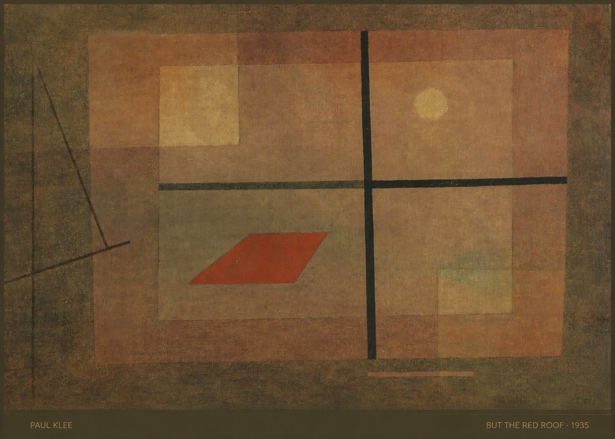 Paul Klee But the Red Roof No5 - Poster