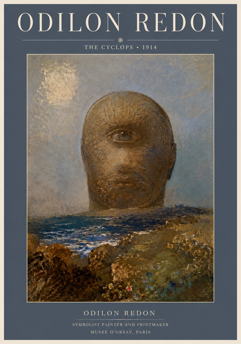 Odilon Redon The Cyclops I No2 - Poster