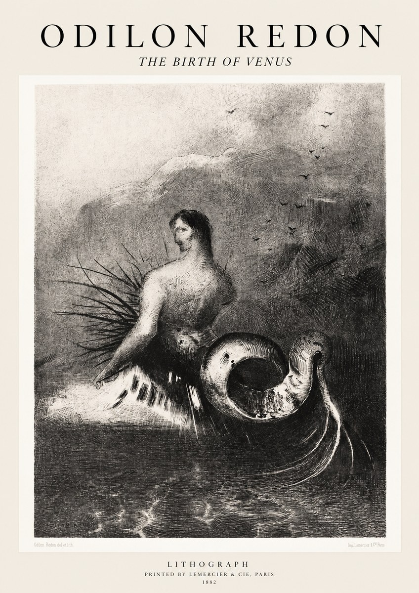 Odilon Redon The Birth of Venus No1 - Poster