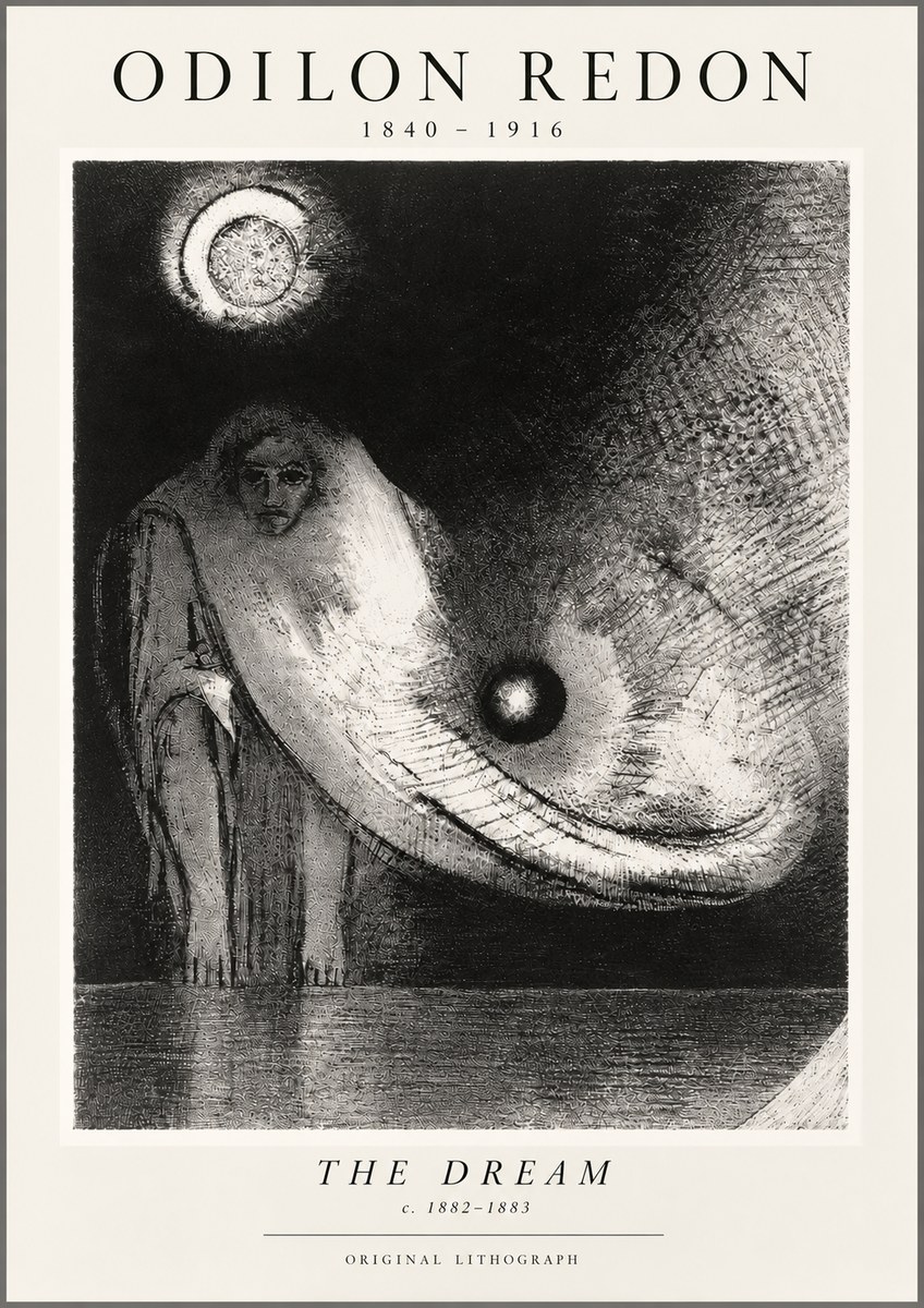 Odilon Redon The Dream No5 - Poster
