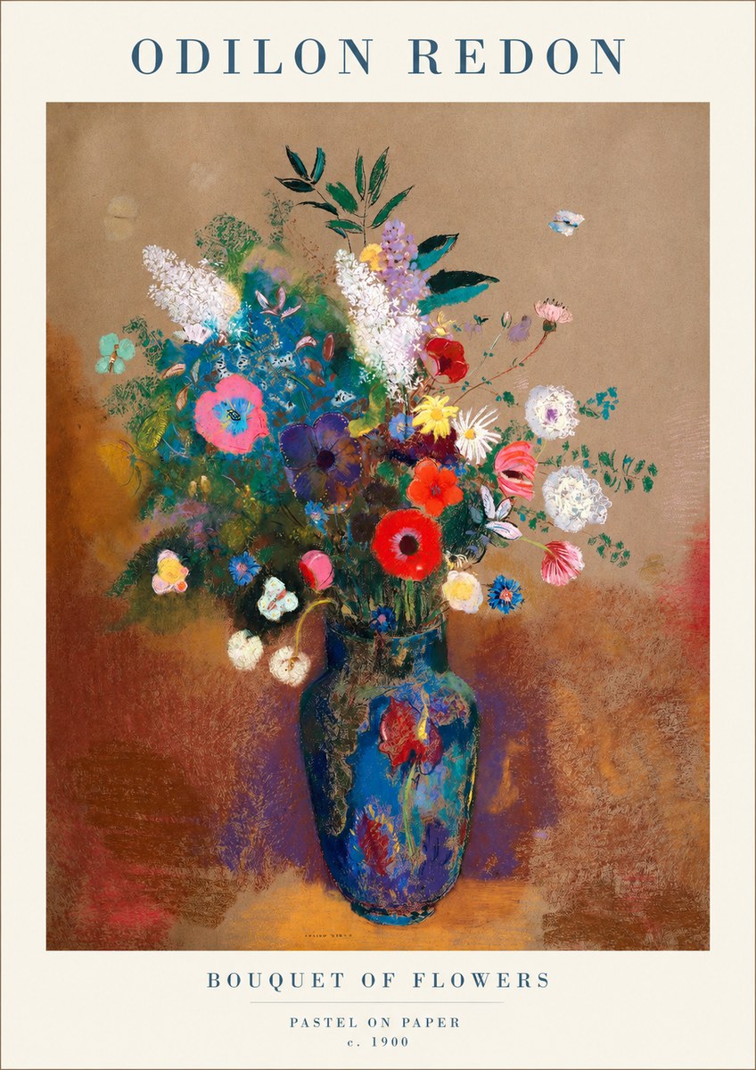 Odilon Redon Bouquet of Flowers No1 - Poster
