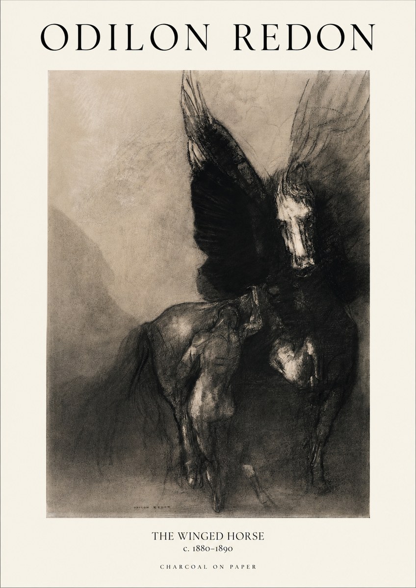 Odilon Redon The Winged Horse No1 - Poster