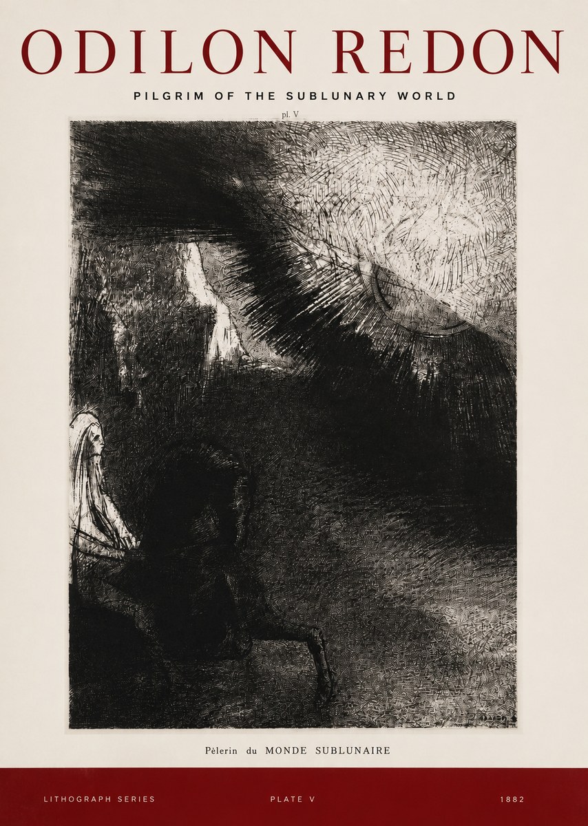 Odilon Redon Pèlerin Du Monde Sublunaire No2 - Poster