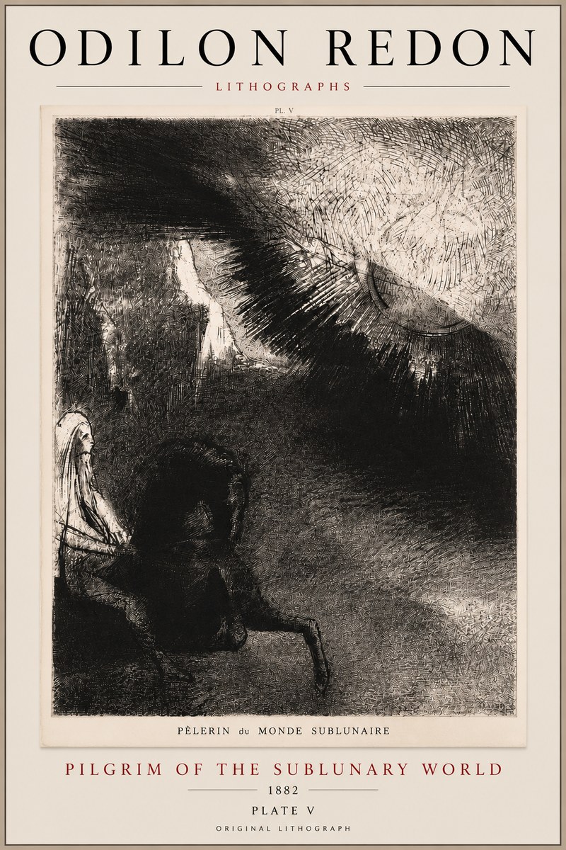 Odilon Redon Pèlerin Du Monde Sublunaire No5 - Poster