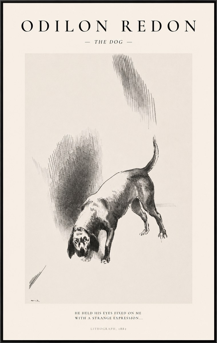 Odilon Redon The Dog No1 - Poster