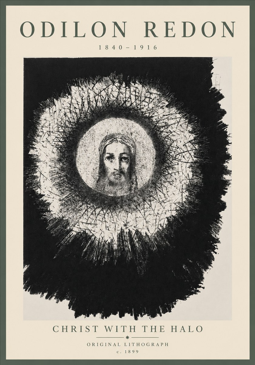 Odilon Redon Christ with the Halo No5 - Poster