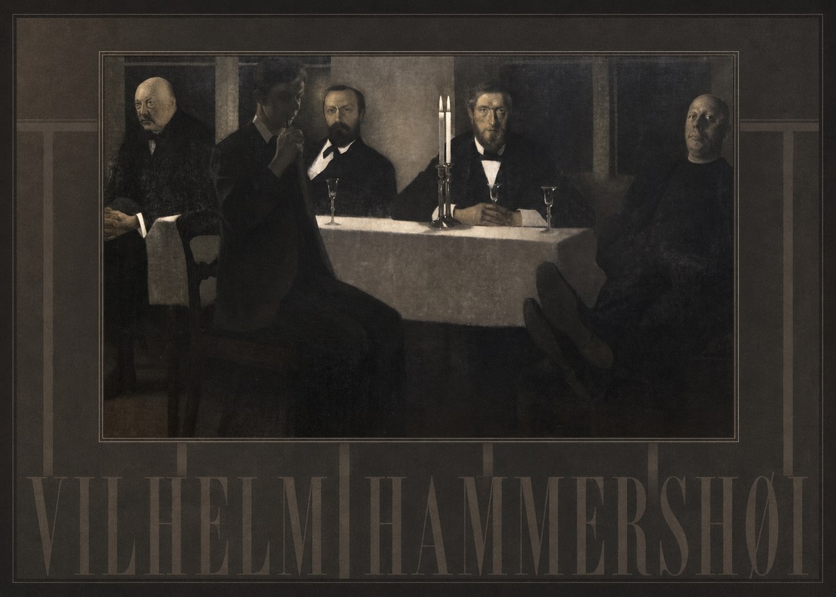 Vilhelm Hammershøi Five Portraits II No4 - Poster