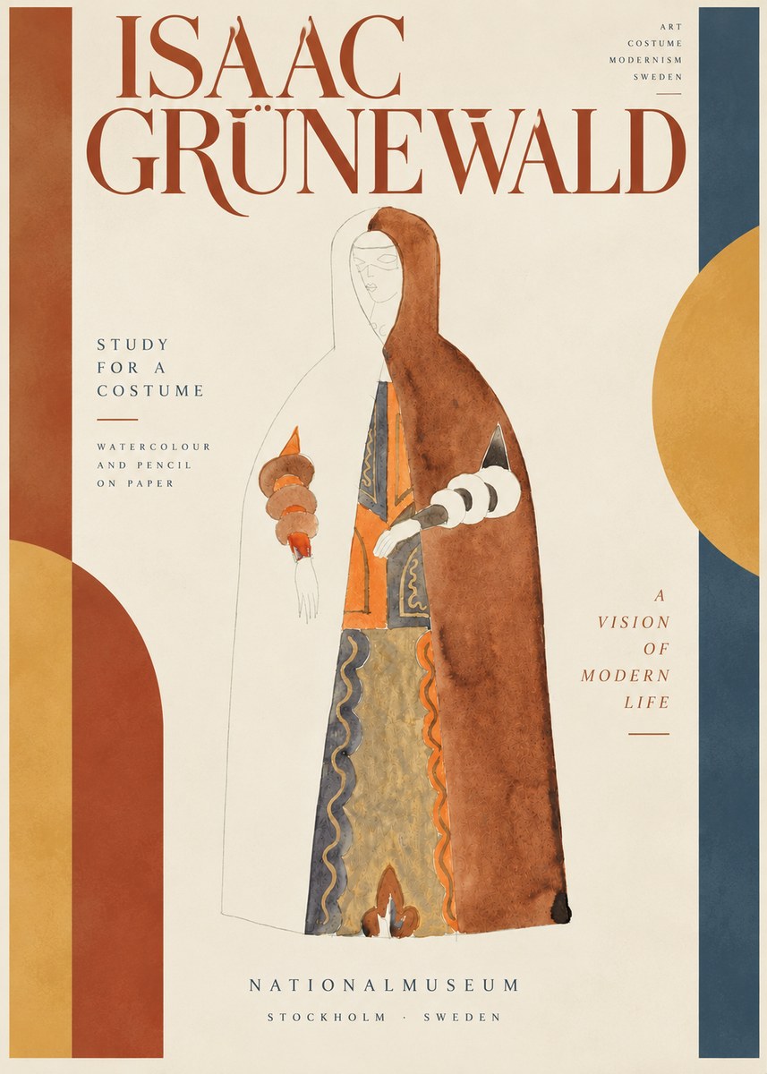 Isaac Grünewald Study for a Costume I No4 - Poster