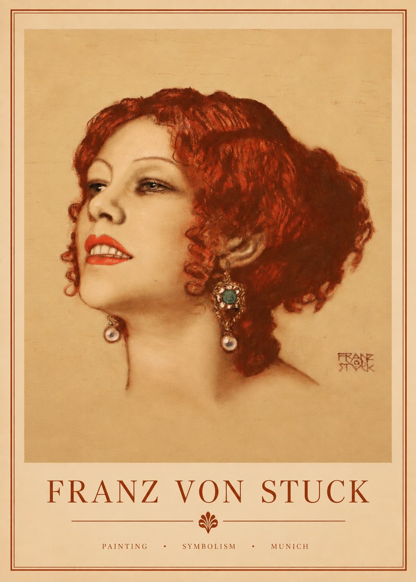 Franz von Stuck Medusa No3 - Poster