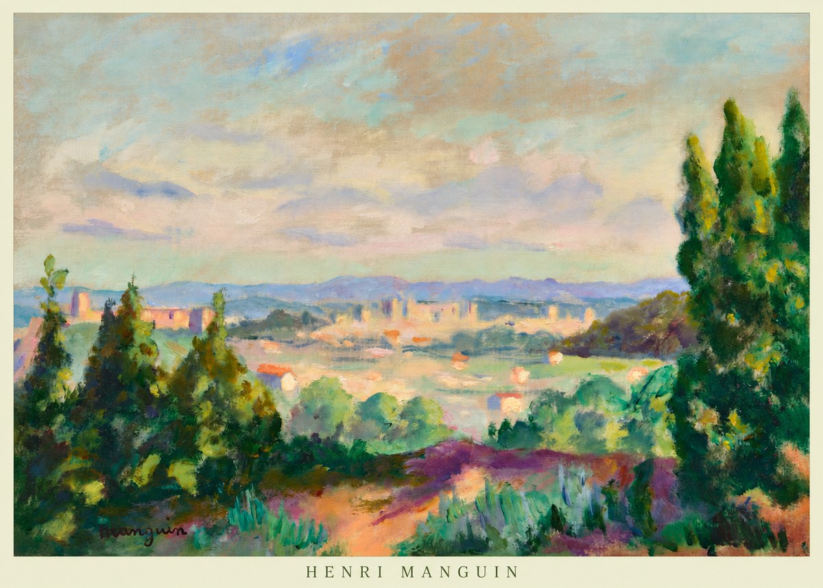 Henri Manguin Mediterranean City View No6 - Poster