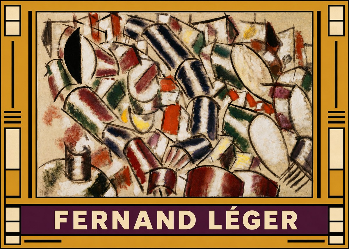 Fernand Léger Contraste De Formes No5 - Poster