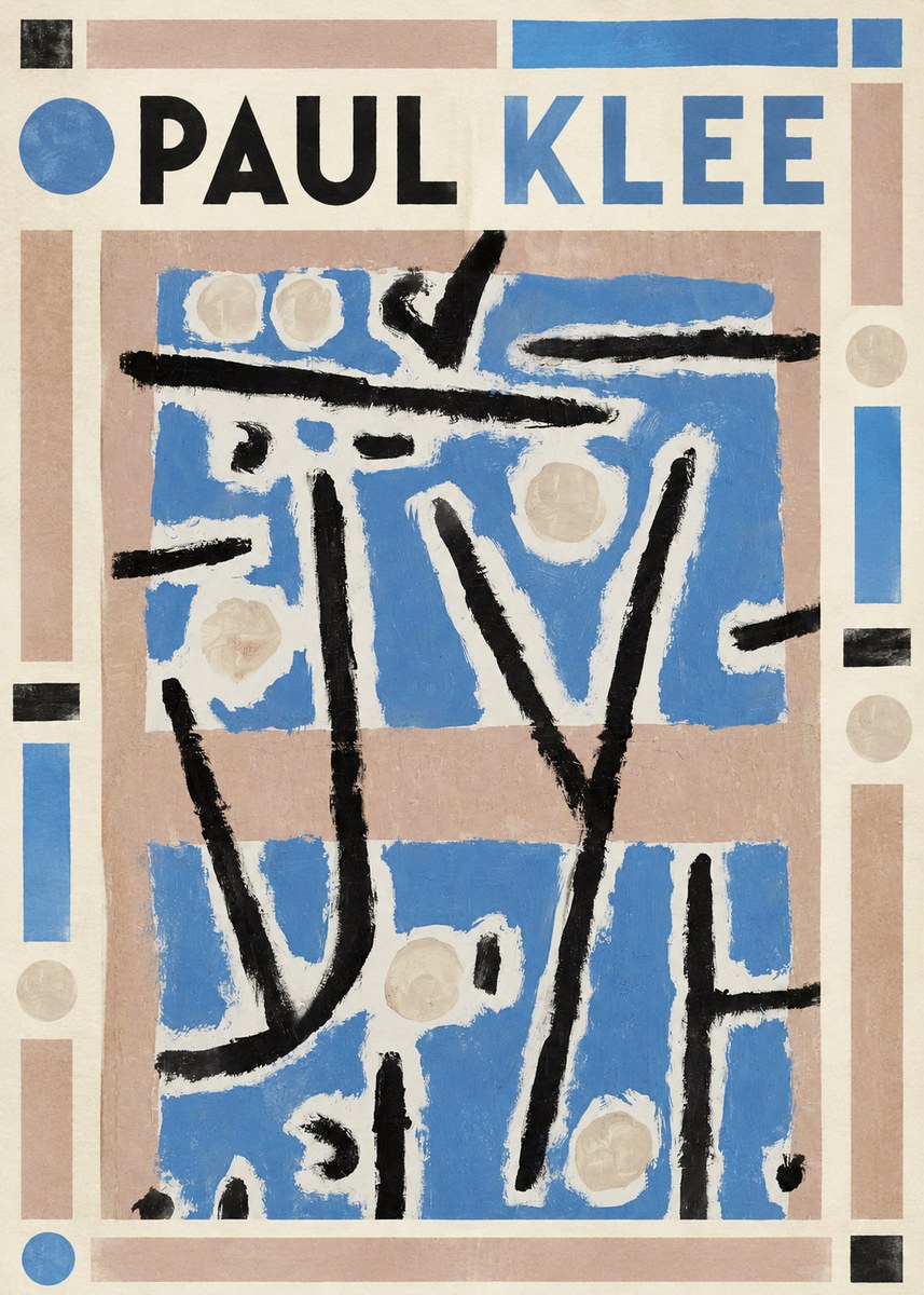 Paul Klee Abstract Geometric Composition No1 - Poster