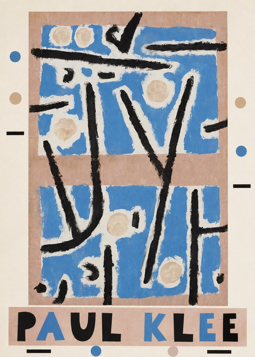 Paul Klee Abstract Geometric Composition No3 - Poster
