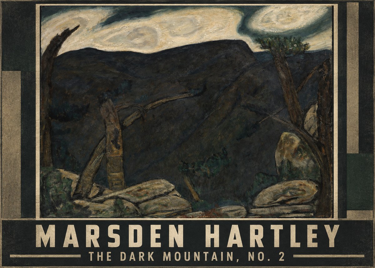 Marsden Hartley The Dark Mountain, No. 2 No1 - Poster
