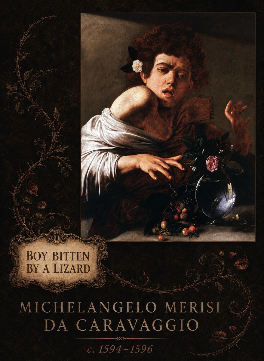Michelangelo Merisi da Caravaggio Boy Bitten by a Lizard No6 - Poster