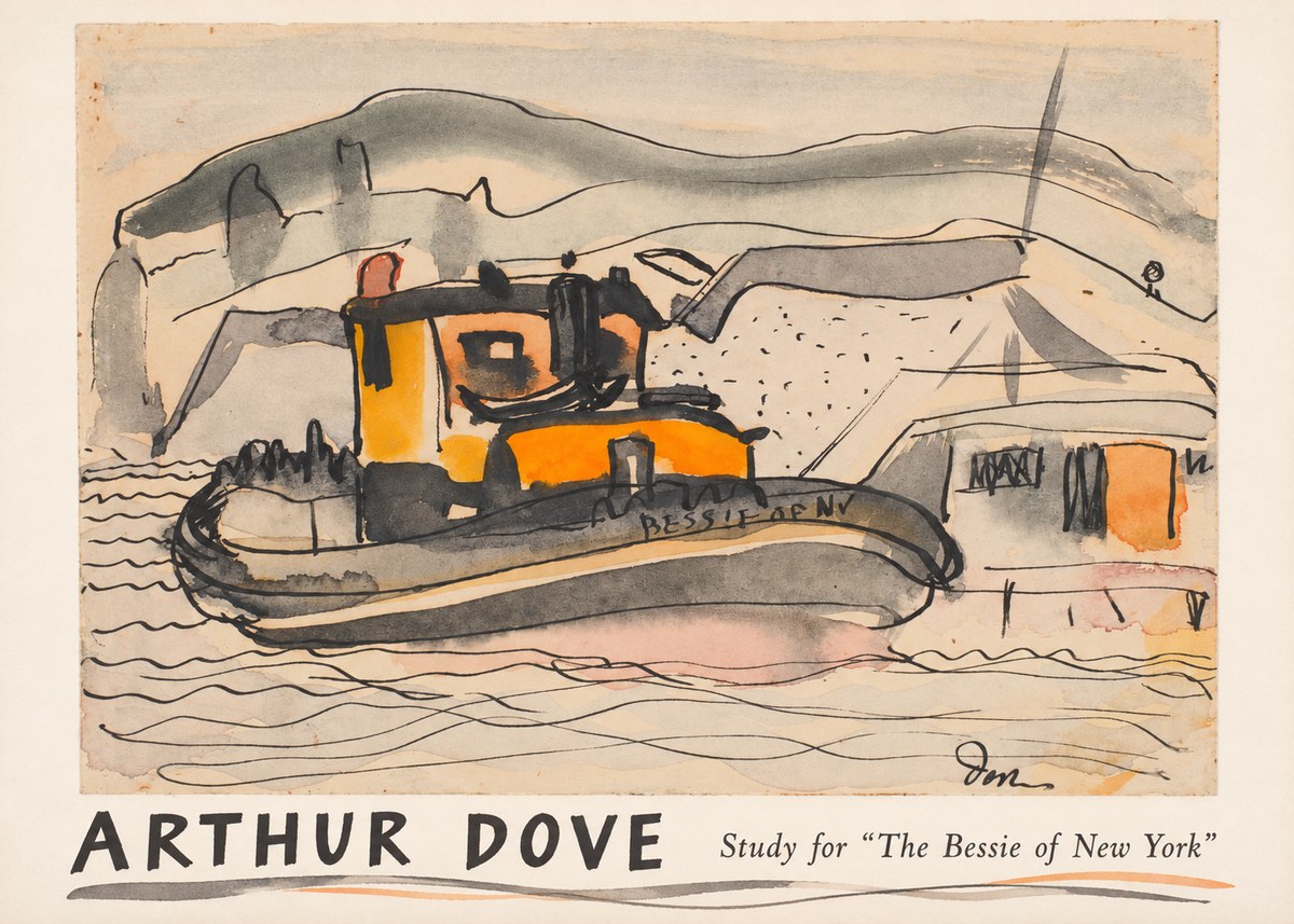Arthur Dove Study for "the Bessie of New York" No1 - Poster