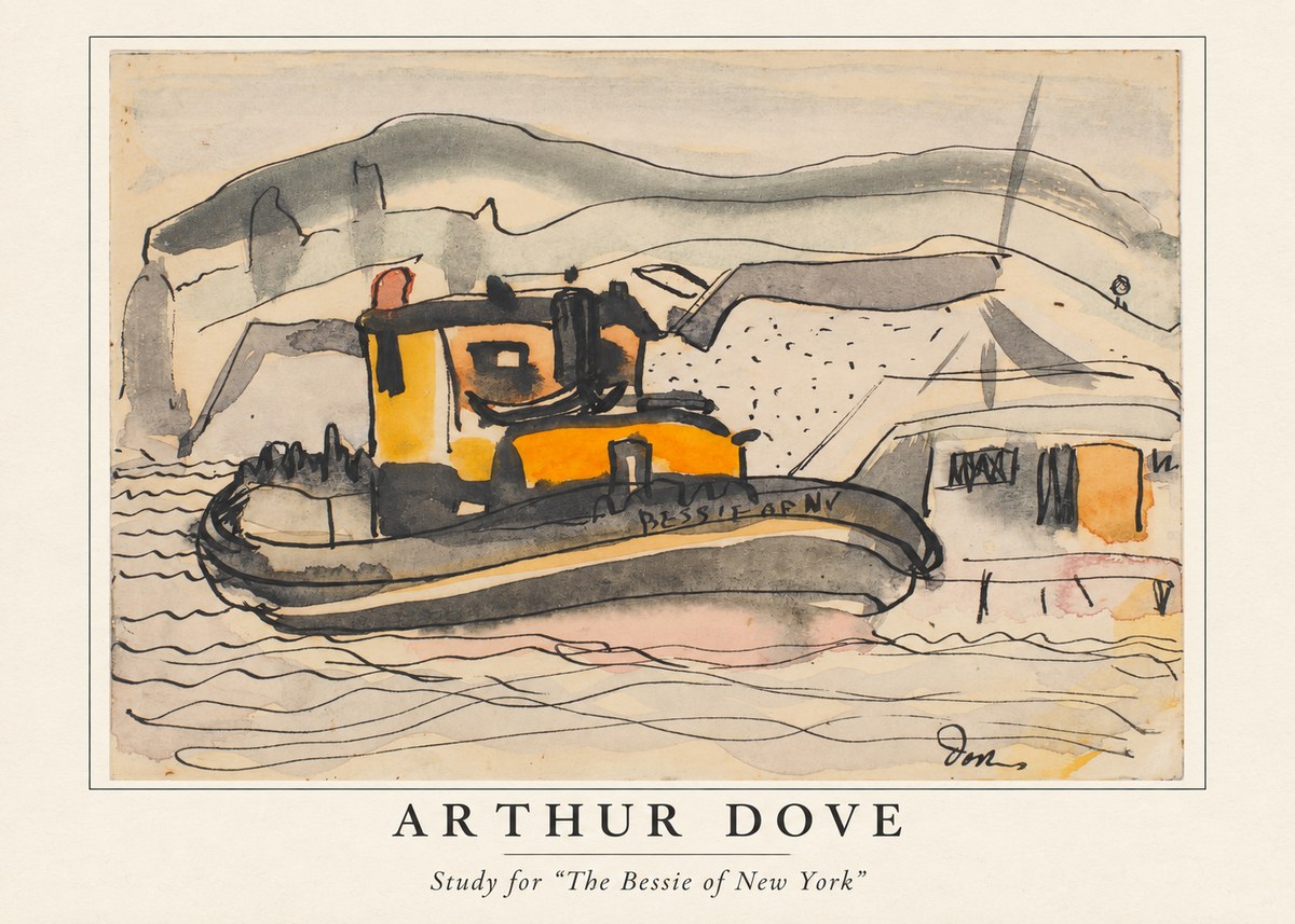 Arthur Dove Study for "the Bessie of New York" No4 - Poster