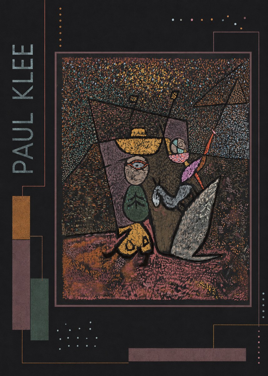 Paul Klee Man, Beast and Plant No2 - Poster