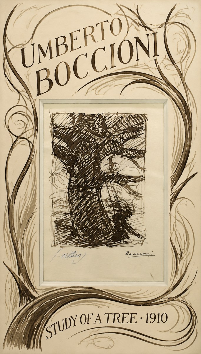 Umberto Boccioni Study of a Tree No3 - Poster