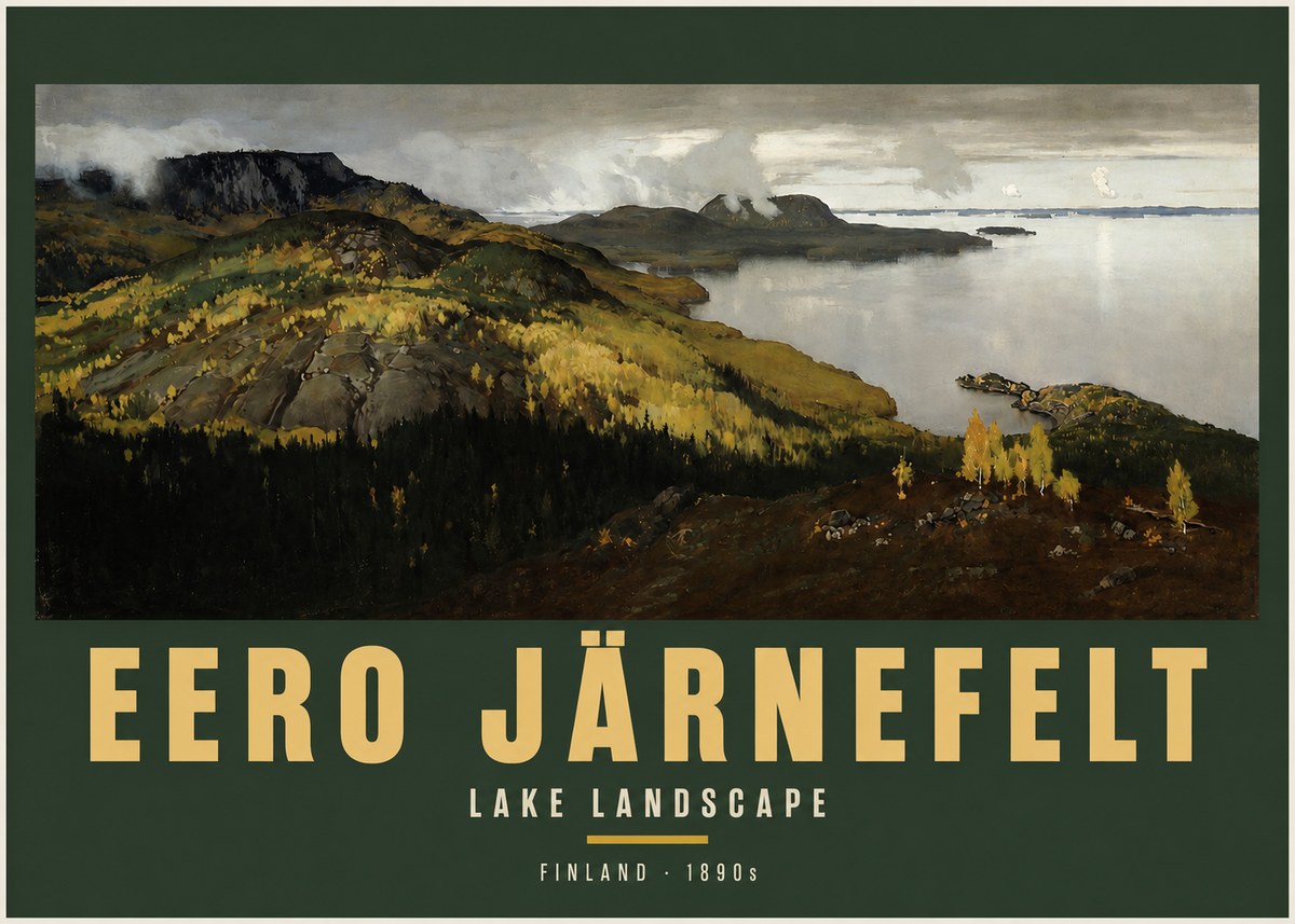 Eero Järnefelt Lake Landscape No2 - Poster