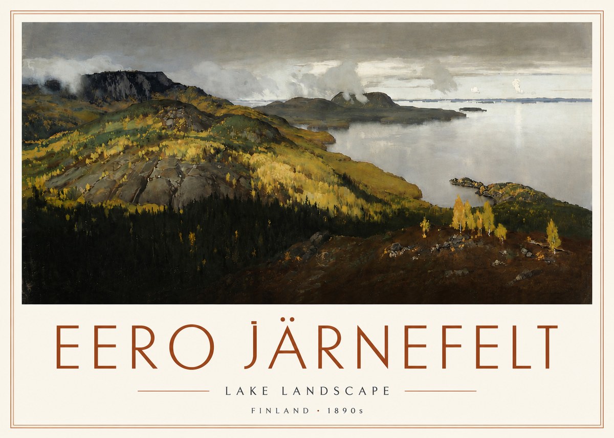 Eero Järnefelt Lake Landscape No3 - Poster