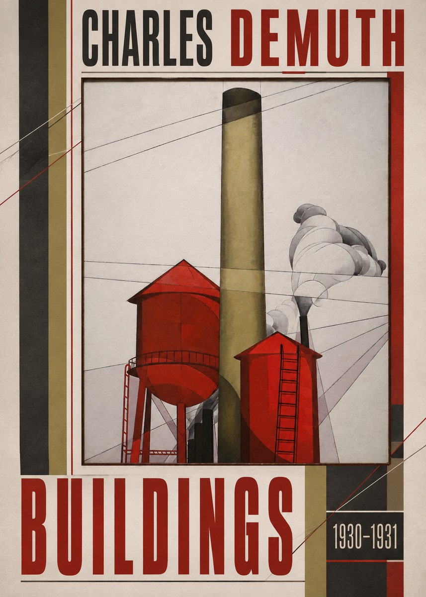 Charles Demuth Buildings No2 - Poster