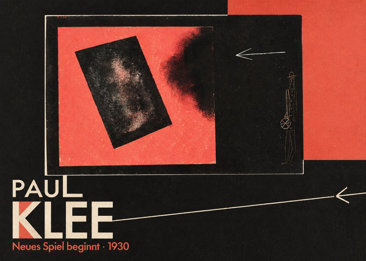 Paul Klee Neues Spiel Beginnt No6 - Poster