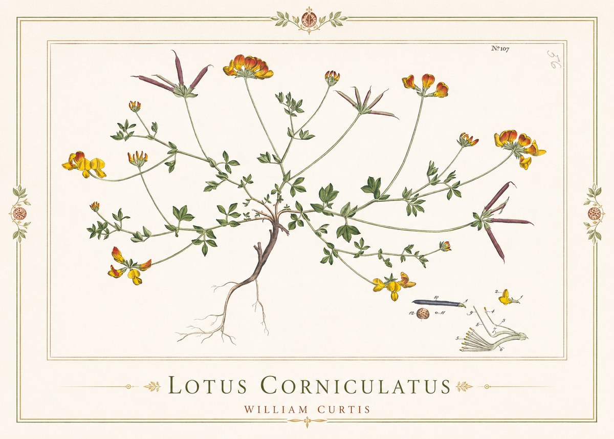 William Curtis Lotus Corniculatus I No1 - Poster
