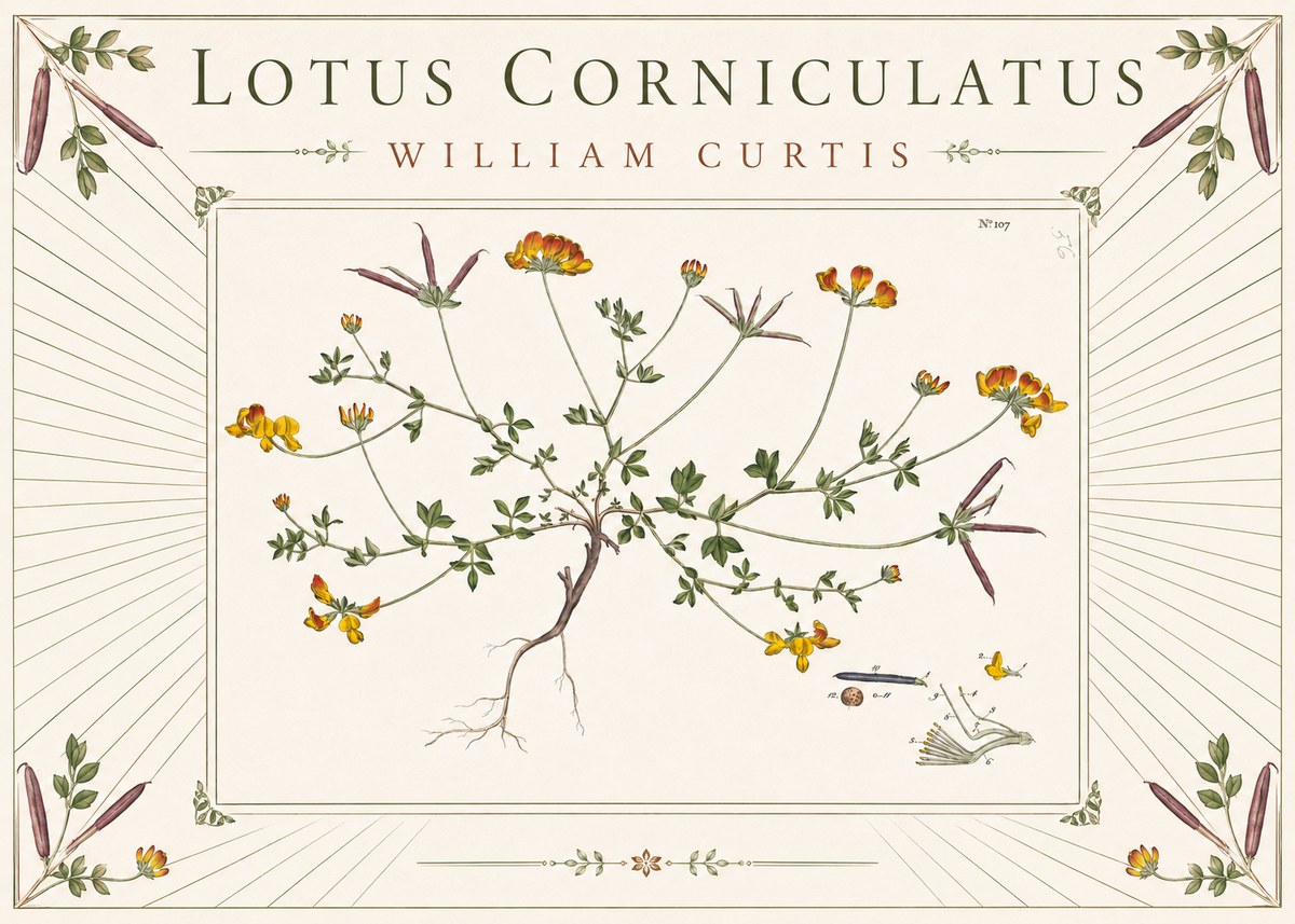 William Curtis Lotus Corniculatus I No3 - Poster
