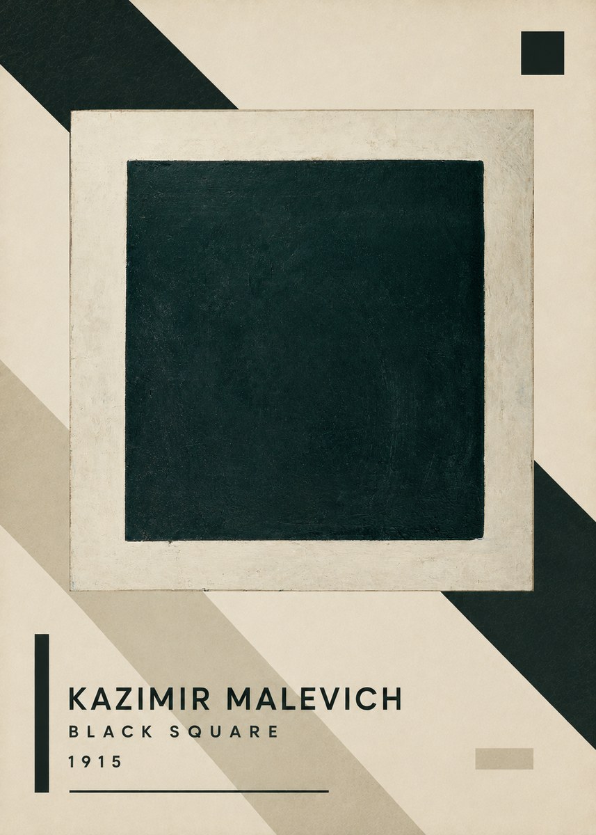 Kazimir Malevich Black Square No3 - Poster