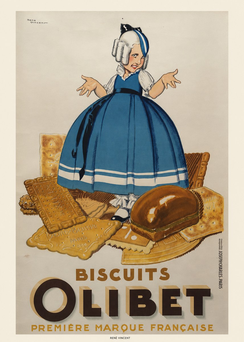 René Vincent Biscuits Olibet No6 - Poster