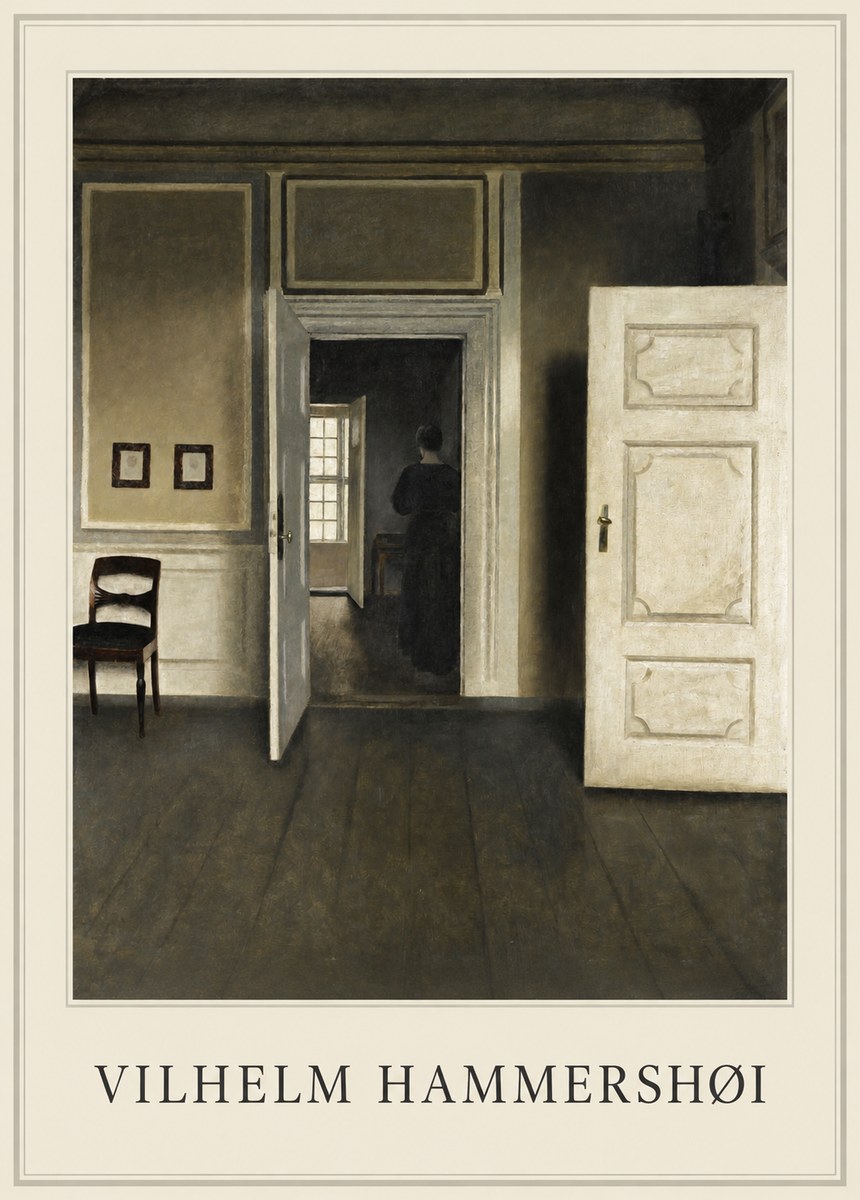 Vilhelm Hammershøi Interior, Strandgade 30 I No1 - Poster