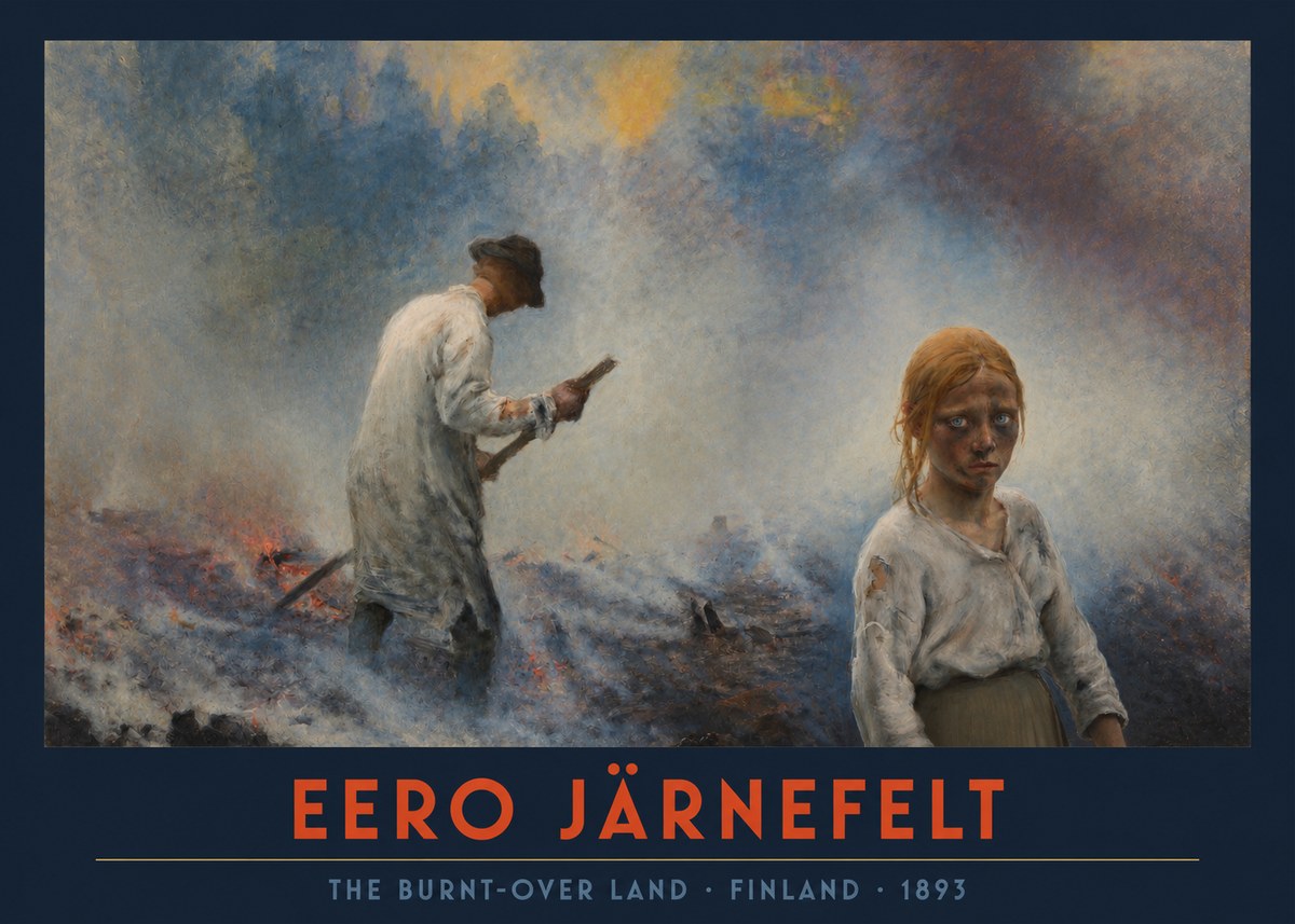 Eero Järnefelt The Burnt-over Land No2 - Poster