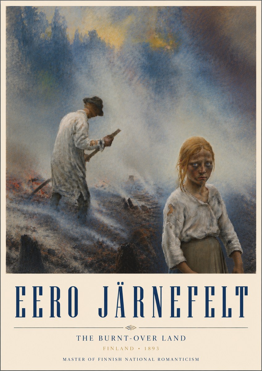 Eero Järnefelt The Burnt-over Land No6 - Poster