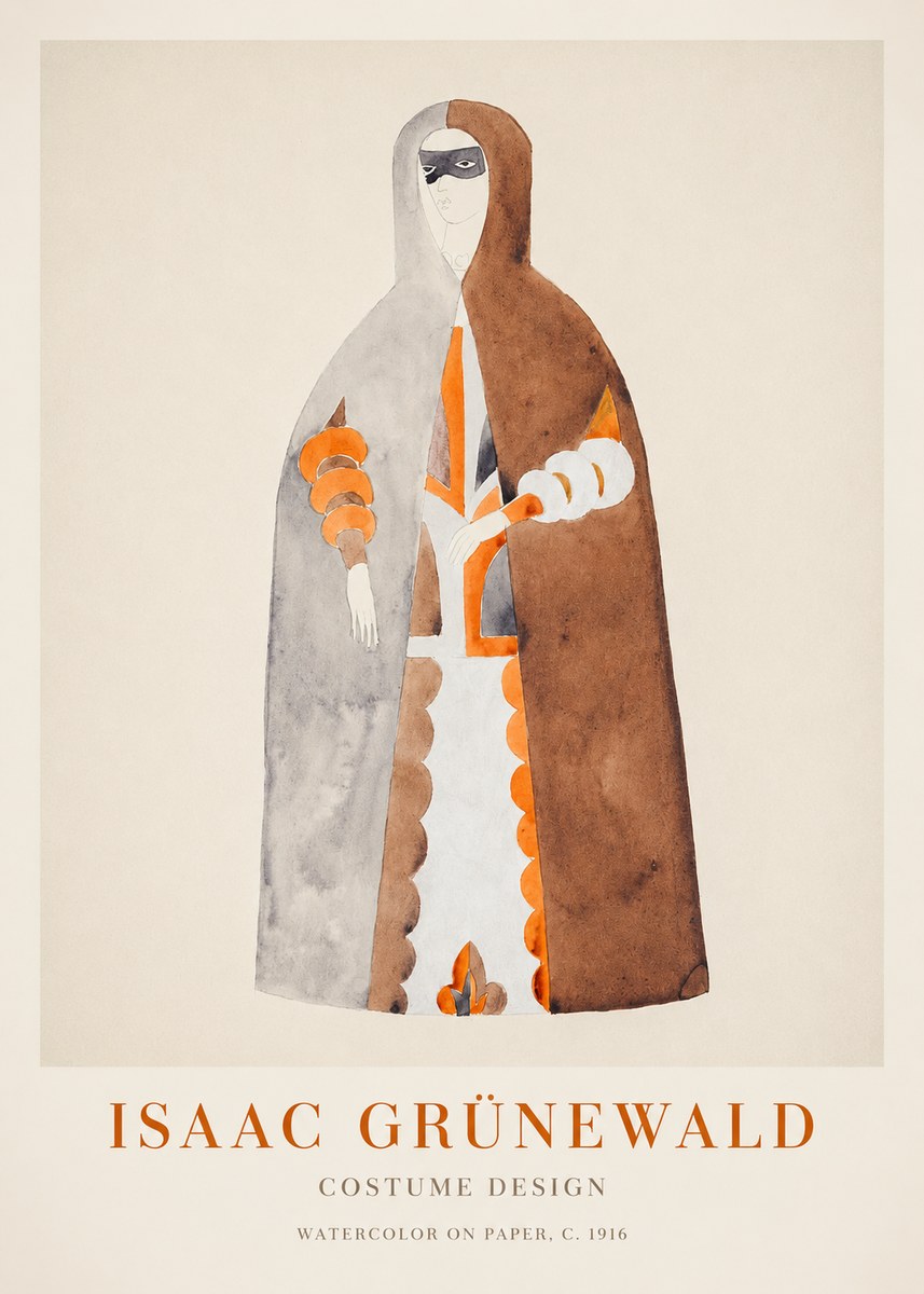 Isaac Grünewald Costume Design VI No1 - Poster