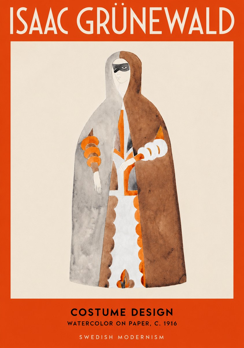 Isaac Grünewald Costume Design VI No2 - Poster