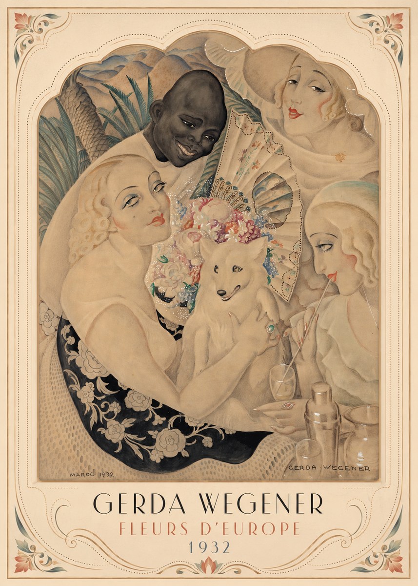 Gerda Wegener Fleurs D'europe No3 - Poster