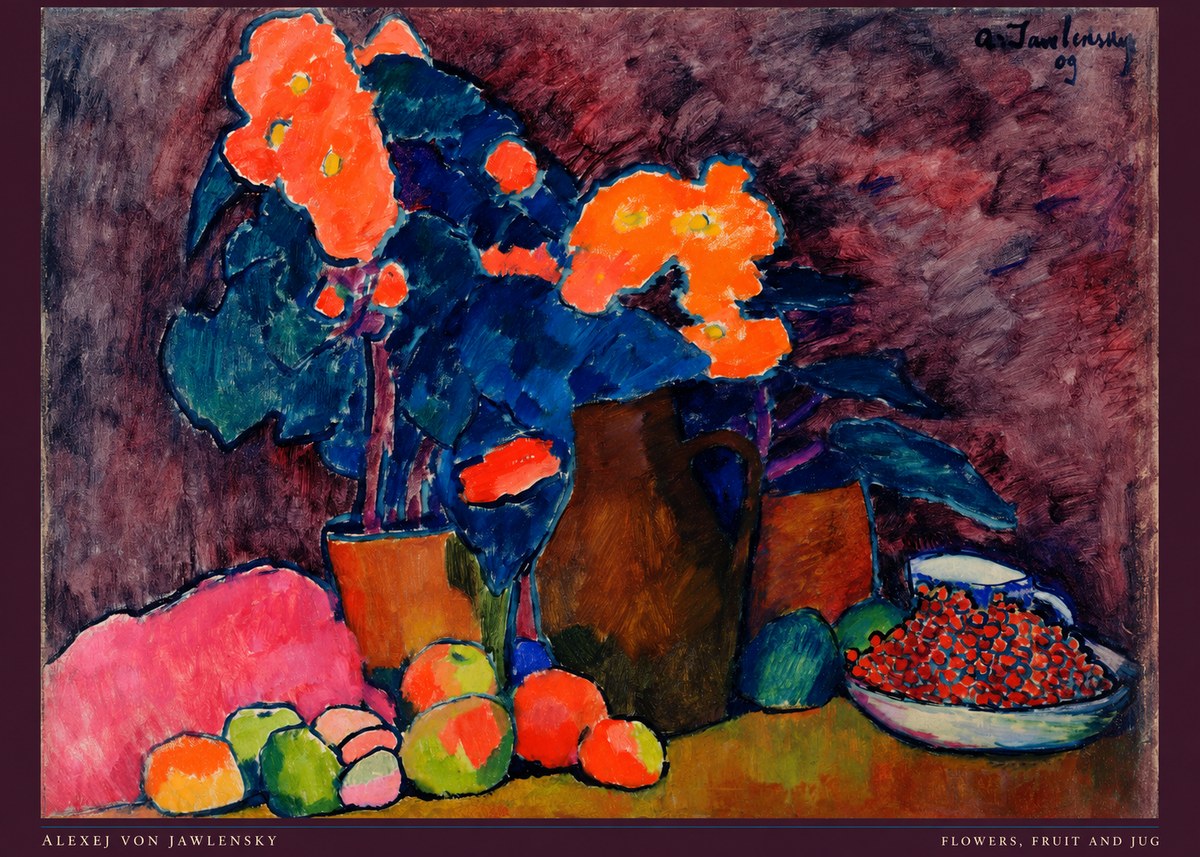 Alexej von Jawlensky Flowers, Fruit and Jug No6 - Poster