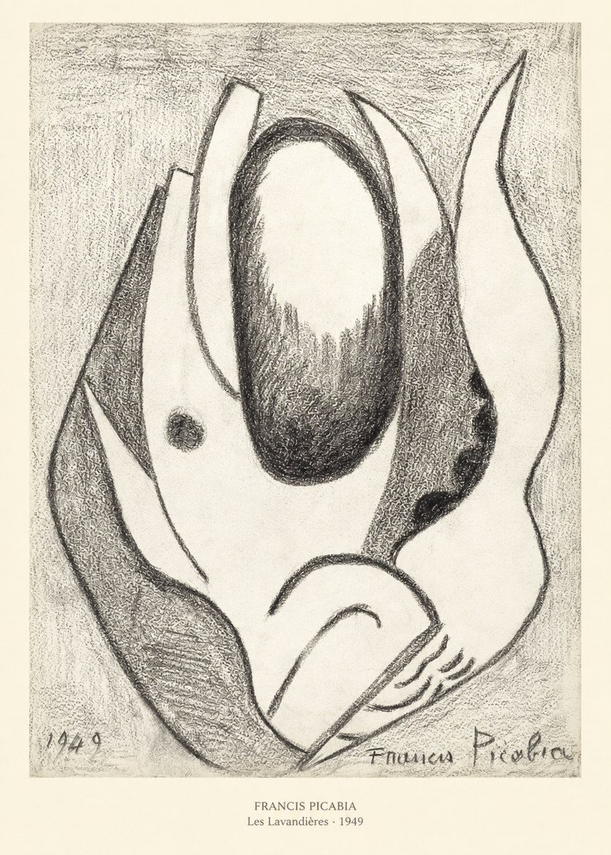 Francis Picabia Les Lavandières No5 - Poster