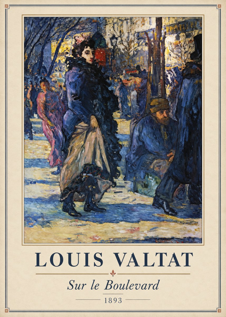 Louis Valtat Sur Le Boulevard No2 - Poster
