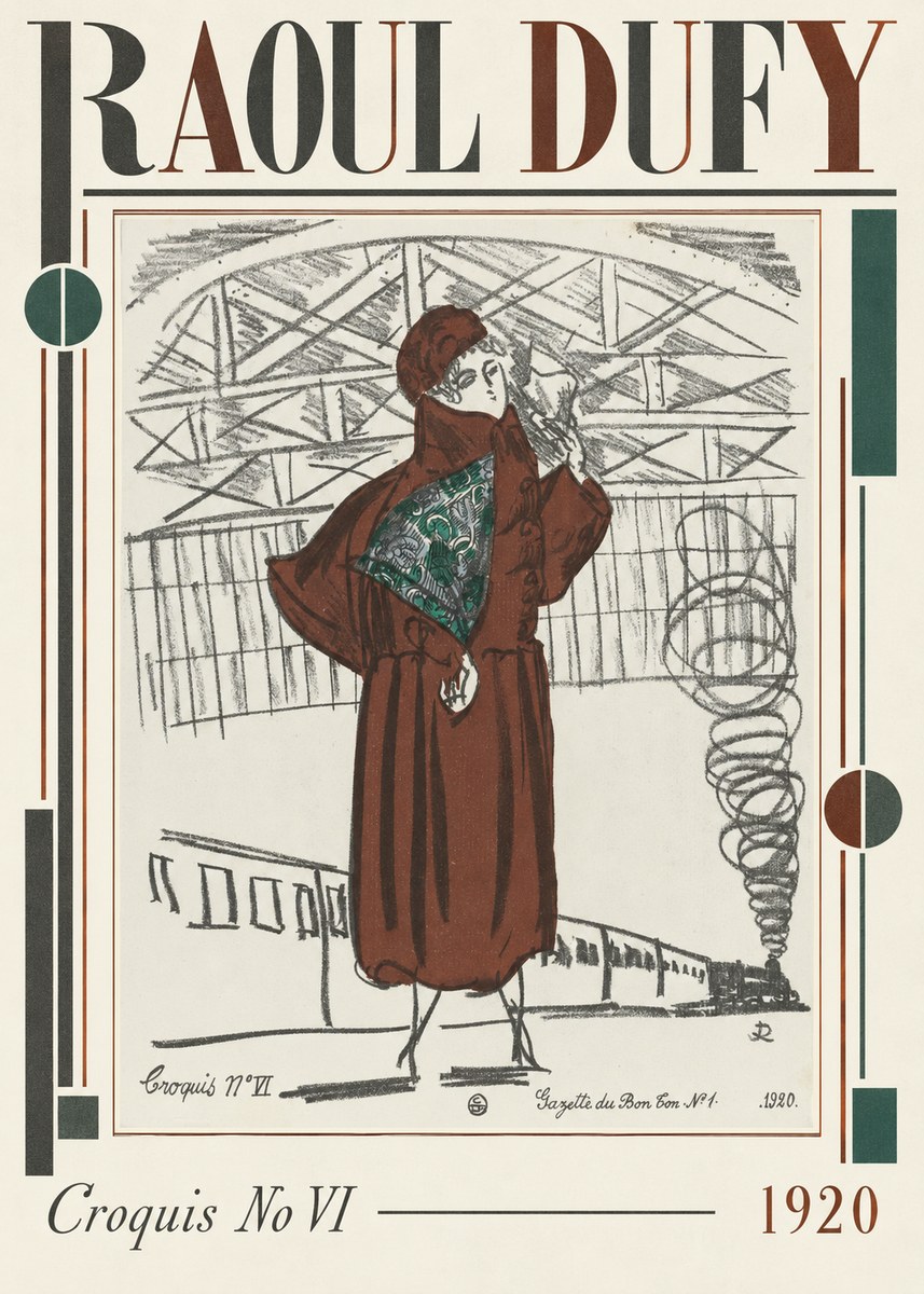 Raoul Dufy Croquis No Vi No2 - Poster