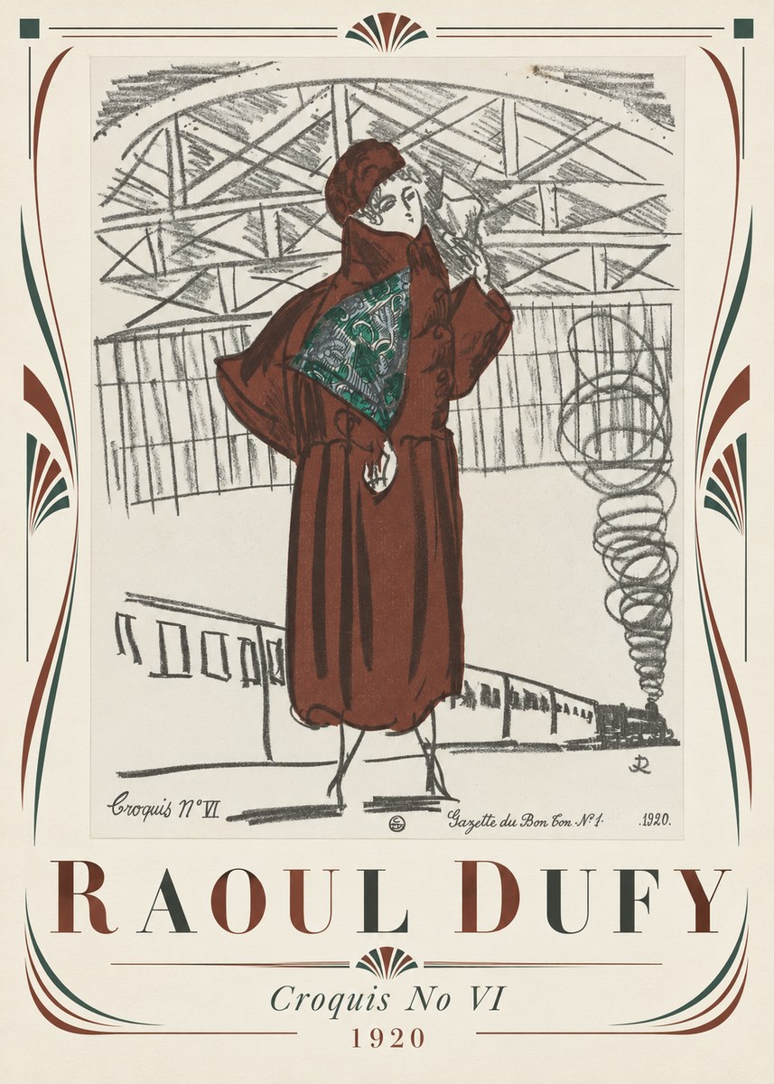 Raoul Dufy Croquis No Vi No4 - Poster