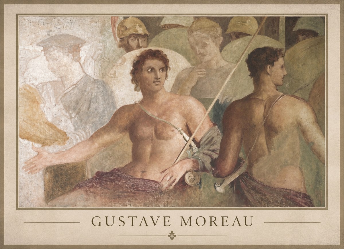 Gustave Moreau Les Prétendants No1 - Poster