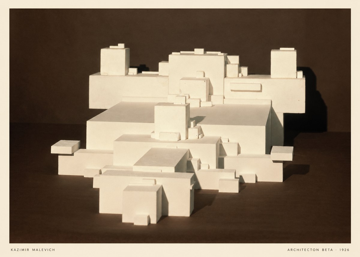 Kazimir Malevich Architecton Beta No5 - Poster