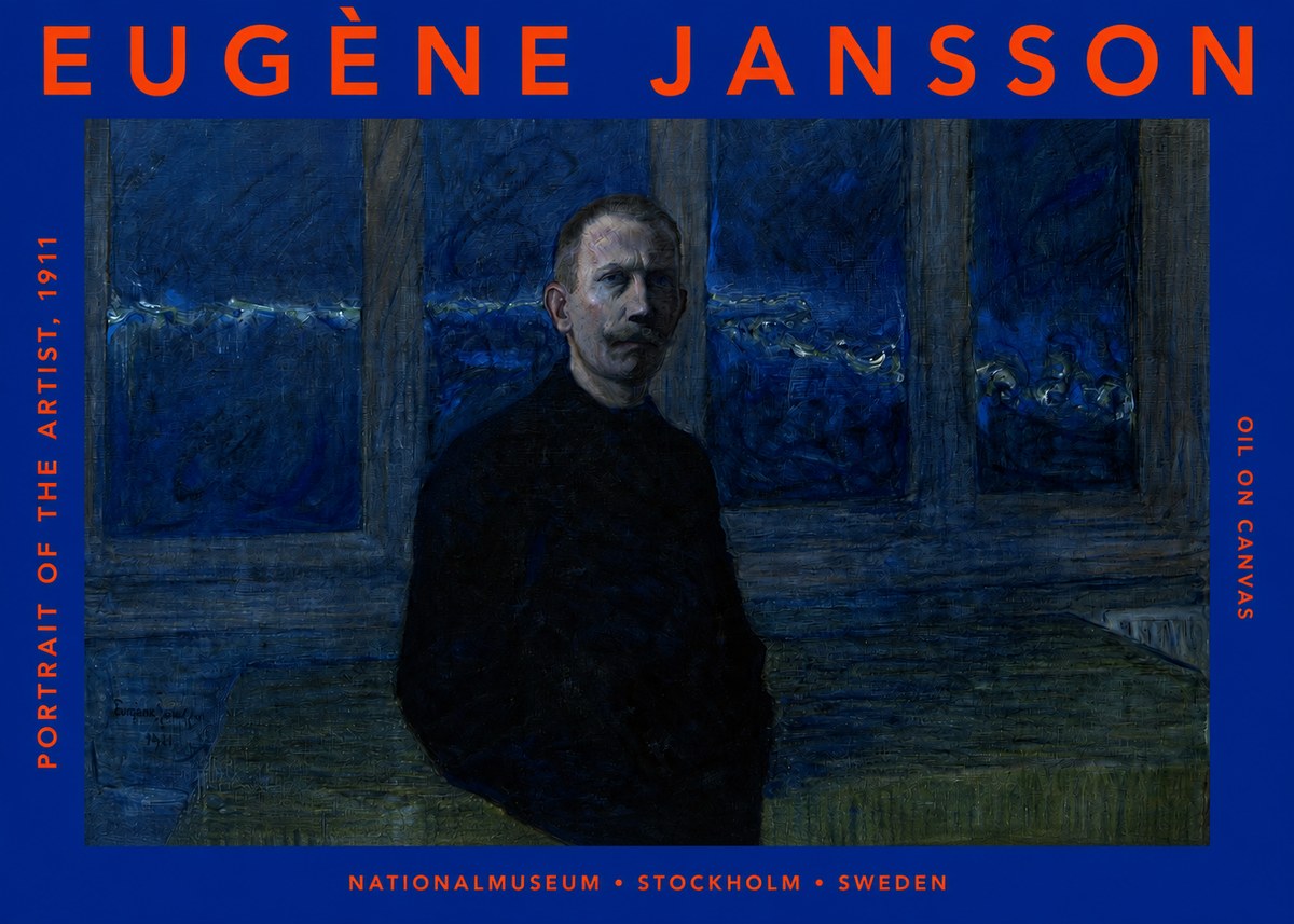Eugène Jansson Portrait of the Artist, 1911 No2 - Poster