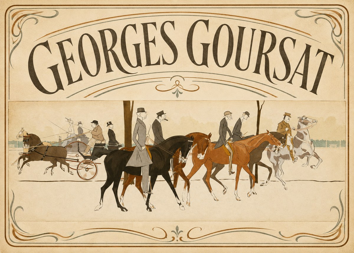 Georges Goursat Equestrian Promenade No3 - Poster