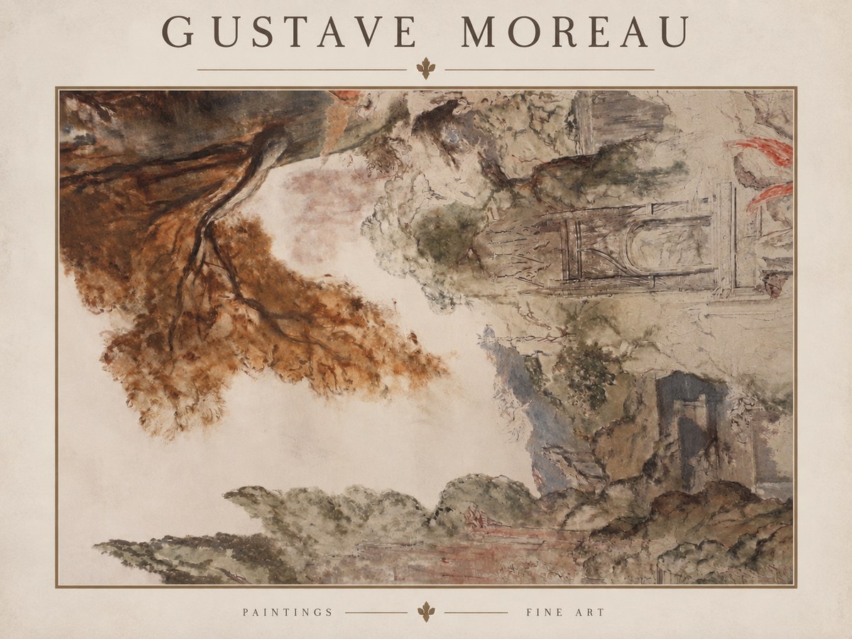 Gustave Moreau Architectural Study No2 - Poster