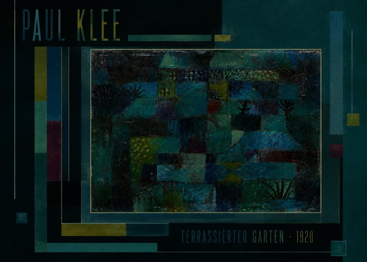 Paul Klee Terrassierter Garten No2 - Poster