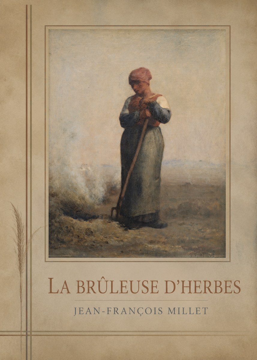 Jean-François Millet La Brûleuse D'herbes No6 - Poster
