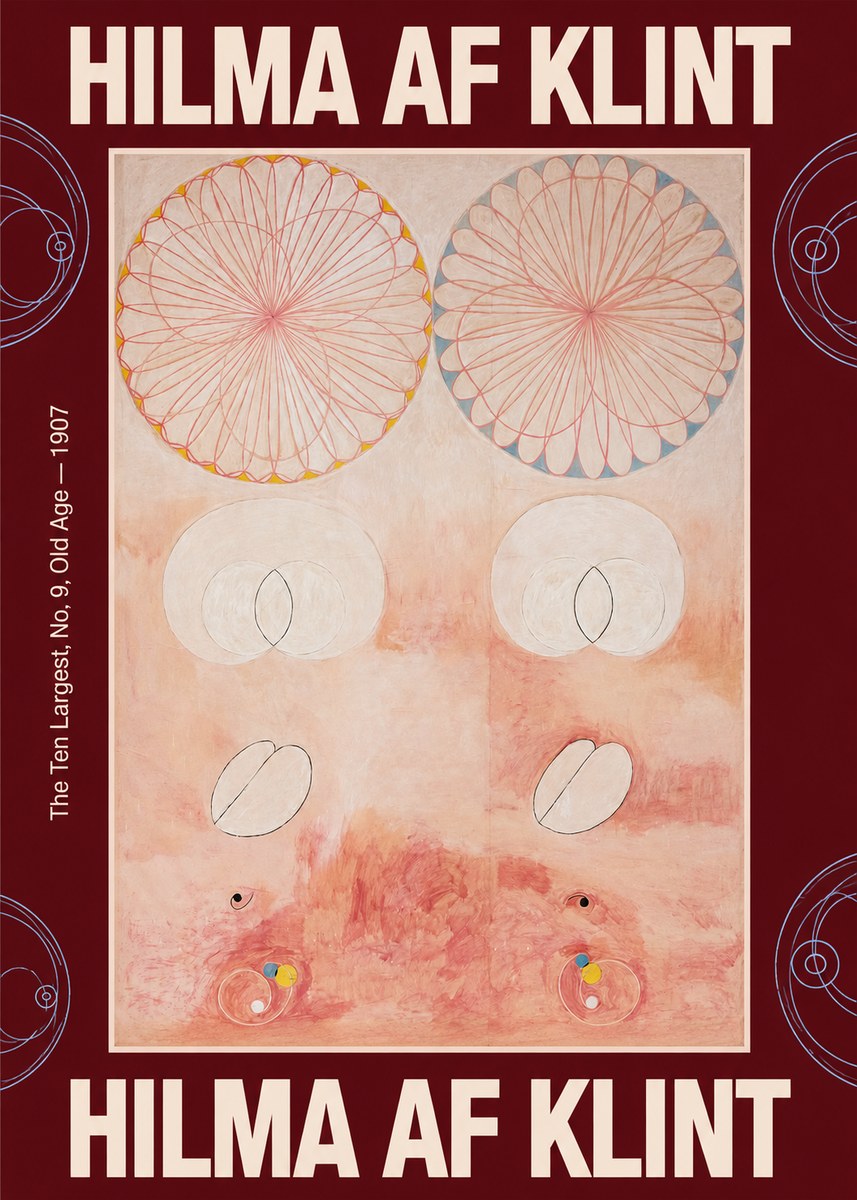 Hilma af Klint The Ten Largest, No. 9, Old Age – 1907 No3 - Poster
